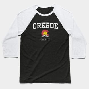 Creede Colorado CO Vintage Athletic Mountains Baseball T-Shirt